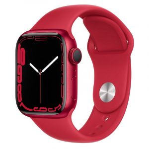 Apple Watch Series 7 GPS 41mm Aluminio Rojo con Correa Deportiva Roja