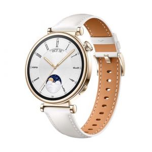 Montre connectée Huawei WATCH GT4 41mm CLASSIC Bracelet cuir blanc