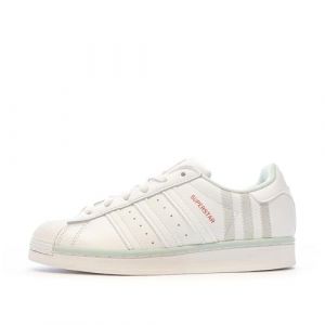 adidas Baskets Blanches/Gris Femme Superstar J Blanc 37-1/3FR