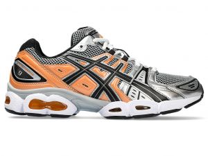 ASICS Gel - Nimbus 9 Sheet Rock / Orange Lily Hommes Taille 43.5