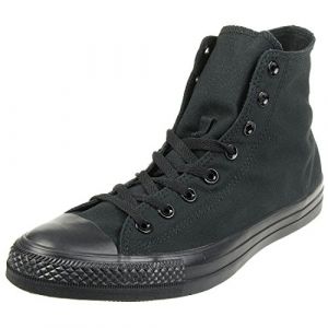 Converse Chuck Taylor All Star High Classic CTAS Hi Sneaker en Toile Unisexe avec des Autocollants de 7kmh 1511-2 Noir 39.5