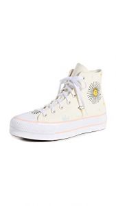 Converse Chuck Taylor All Star Lift Canvas Platform High Top 572721C Baskets Hautes pour Femme Rose