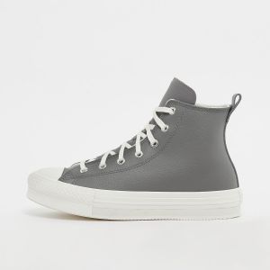 Chuck Taylor All Star Eva Lift Leather sharkskin,warm quarry, Converse, Converse Chuck Taylor, en gris, taille: 36