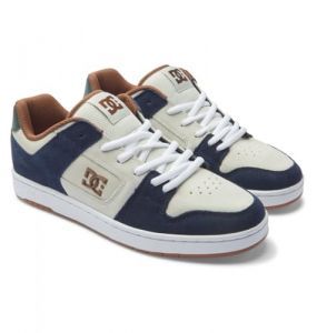 DC Shoes Manteca S - Chaussures de Skate en Cuir - Homme - 40 - Bleu.