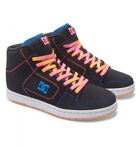 DC Shoes Manteca 4 Hi - Chaussures Montantes en Cuir - Femme - 37 - Orange.