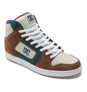 DC Shoes Manteca 4 Hi S - Chaussures de Skate Montantes en Cuir - Homme - 42 - Marron.