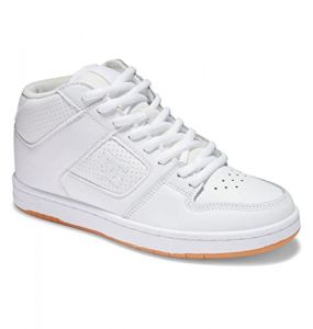 DC Shoes Manteca Mid - Chaussures Mid Top en Cuir - Femme - EU 38.5 - Blanc.