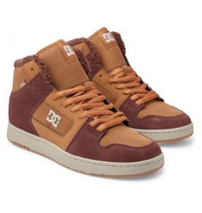 DC Shoes Manteca 4 Hi WR - Chaussures Montantes en Cuir - Homme - 44.5 - Marron.