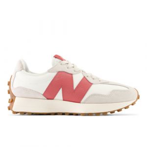 New Balance Unisexe 327 en Beige/Rouge