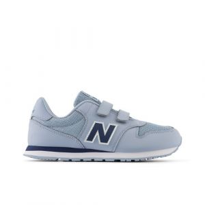 New Balance Kids' 500 Hook & Loop en Gris/Bleu