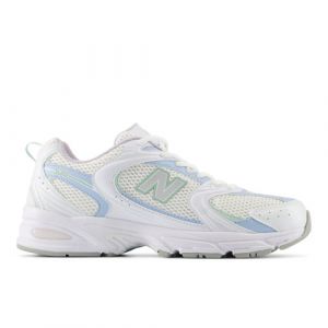 New Balance Unisexe 530 en Blanc/Bleu/Vert/Mauve