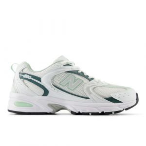 New Balance Unisexe 530 en Blanc/Vert