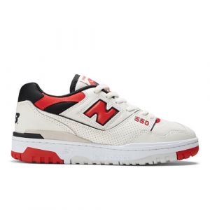 New Balance Unisexe 550 Premium en Blanc/Rouge/Noir