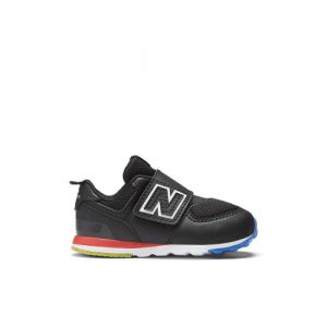 New Balance Enfant 574 NEW-B HOOK & LOOP en Noir/Rouge