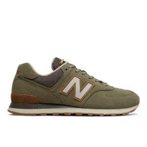 New Balance Unisexe 574 Wabi Sabi en Vert/Beige