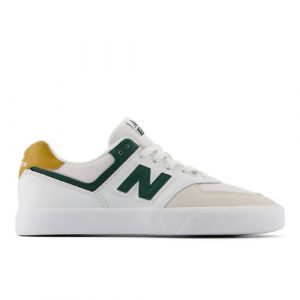 New Balance Homme NB Numeric 574 Vulc en Blanc/Vert