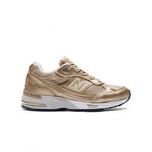 NEW BALANCE Women - Gold leather 991 Made in Uk sneakers - Number 39