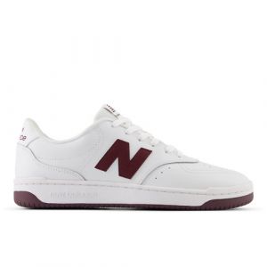 New Balance Unisex BB80 en Blanc/Rouge