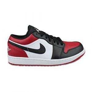 Air Jordan 1 Low Bred Toe Rouge 553558-612