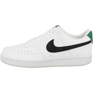 NIKE | Deportiva Nike Court Vision Low para Hombre - Zapatilla Blanca con Detalle Negro y Verde - Sneaker con Cierre de Cordones ? Estilo Casual ? Cómodas ? Alta Calidad - Modelo DH2987-110