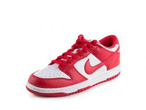 Nike Dunk Low SP St John Baskets basses en cuir pour homme Blanc/rouge Taille