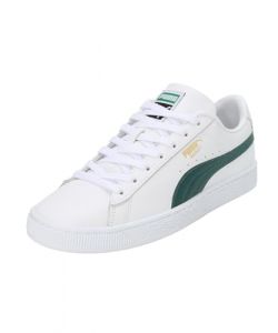 PUMA Homme Basket Classic XXI White-Varsity Green