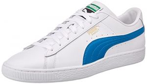 PUMA Homme Basket Classic XXI White-Mykonos Blue