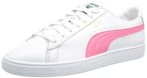 PUMA Homme Basket Classic XXI White-Sunset Pink