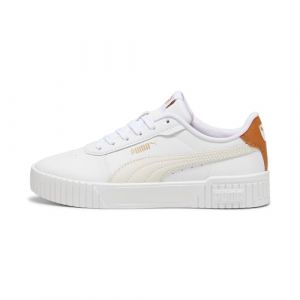 PUMA Sneakers Carina 2.0 Femme 37.5 White Frosted Ivory Caramel Latte Beige