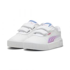 PUMA Baskets à Fermeture Facile Carina 2.0 Deep Dive Bébé 27 White Blue Skies Fast Pink