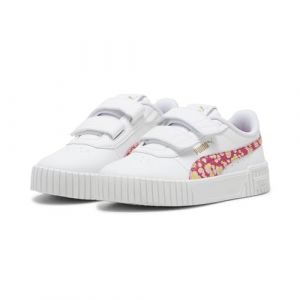 PUMA Baskets à Scratch Carina 2.0 Animal Update Enfant 34 White Garnet Rose Gold Pink