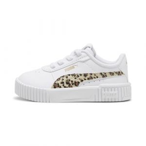 PUMA Baskets Carina 2.0 Animal Update Bébé 26 White Putty Gold Beige