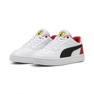 PUMA Baskets Caven 2.0 Scuderia Ferrari Enfant et Adolescent 38.5 White Black Rosso Corsa Red