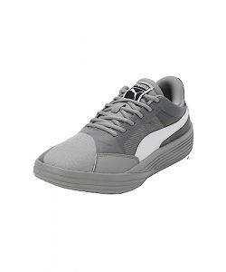 PUMA Chaussures de Basketball Clyde All-Pro Team 43 Concrete Gray White