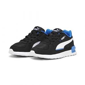 PUMA Baskets à Fermeture Facile Graviton Enfant 35 Black White Racing Blue