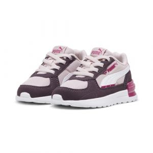 PUMA Baskets à Fermeture Facile Graviton Bébé 25 Mauve Mist White Midnight Plum Magenta Gleam Pink Purple