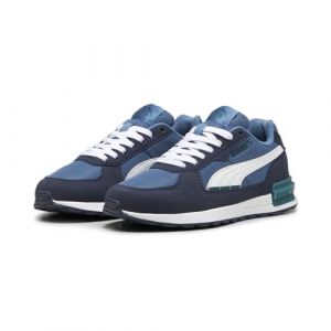 PUMA Baskets Graviton Enfant et Adolescent 37 Blue Horizon White Club Navy Cold Green