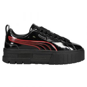 PUMA Mayze Catwoman Chaussures de sport à plateforme avec logo pour femme Noir