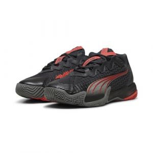 PUMA Chaussures de Padel Nova Elite 42 Flat Dark Gray Black Medium Active Red