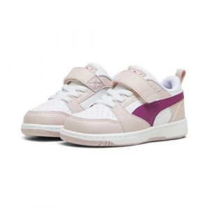 PUMA Baskets Rebound V6 Lo Bébé 27 Mauve Mist Magenta Gleam White Pink