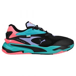 PUMA Rs-Fast Baskets à lacets décontractées pour homme Noir/bleu/rose/violet Taille 44 M