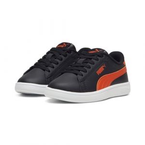 PUMA Baskets en Cuir Smash 3.0 Enfant 31 Black Redmazing Red