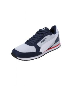 PUMA Sneakers en Mesh St Runner v3 43 Silver Mist White Club Navy for All Time Red Black Gray Blue