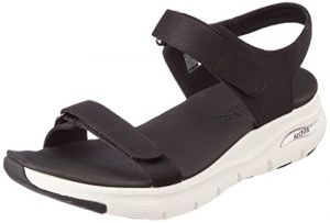 Skechers Femme Arch Fit Touristy Sandale Plate