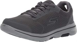 Skechers Homme Gowalk 5 Qualify ? Chaussures de Marche athlétiques en Maille à Lacets Basket