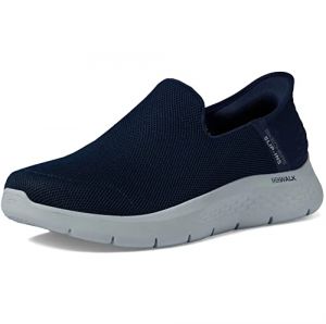 Skechers Gowalk Flex Slip-Ins Chaussures de randonnée athlétiques décontractées en Mousse à mémoire de Forme refroidie par air Bleu Marine Taille 42