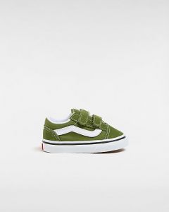 VANS Chaussures À Scratch Old Skool Bébé (1-4 Ans) (pesto) Toddler Vert, Taille 26