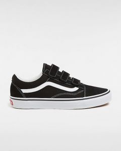 VANS Chaussures À Scratch En Daim Et En Toile Old Skool ((suede/canvas)black/trwht) Unisex Noir, Taille 47