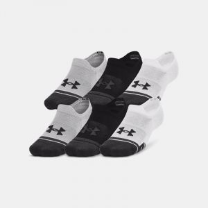 Lot de 3 paires de socquettes ultra-basses Under Armour Performance Tech unisexes Blanc / Blanc / Jet Gris XL