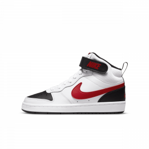 Chaussure Nike Court Borough Mid 2 pour ado - Blanc